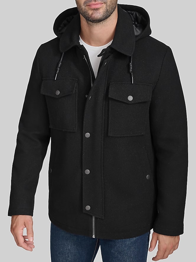 Cole Haan Wool Blend Twill Field Jacket