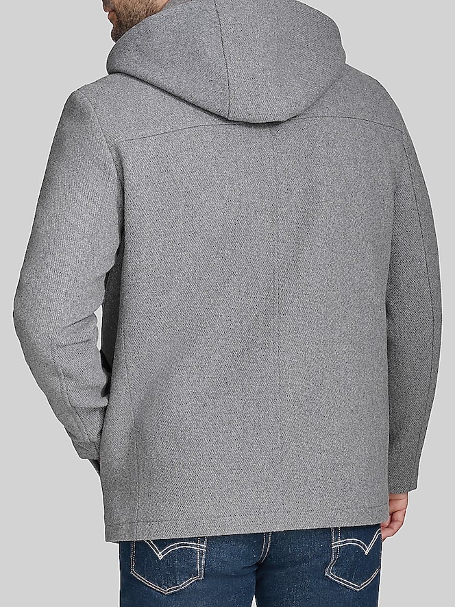 Cole Haan Wool Blend Twill Field Jacket, Light Grey - Image 4 of 7