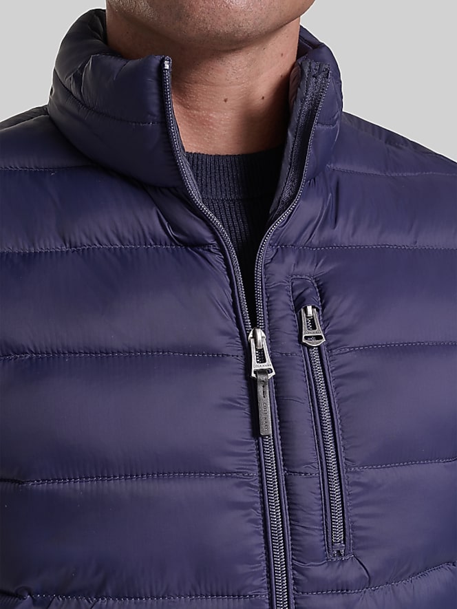 Cole Haan Zip Front Quilted Vest