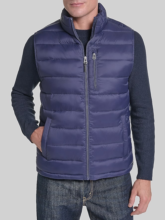 Cole Haan Zip Front Quilted Vest
