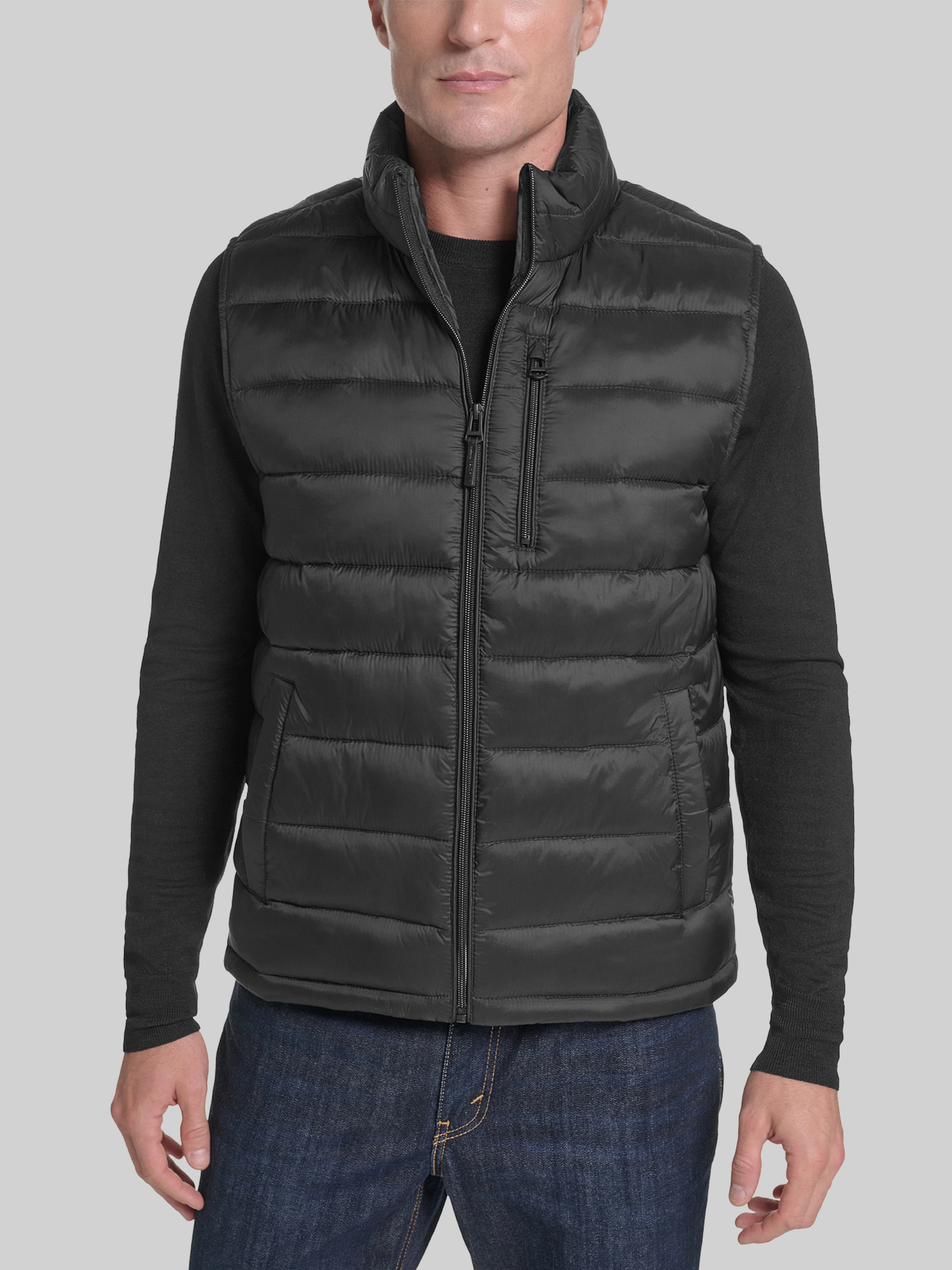 Zip Front Quilted Vest