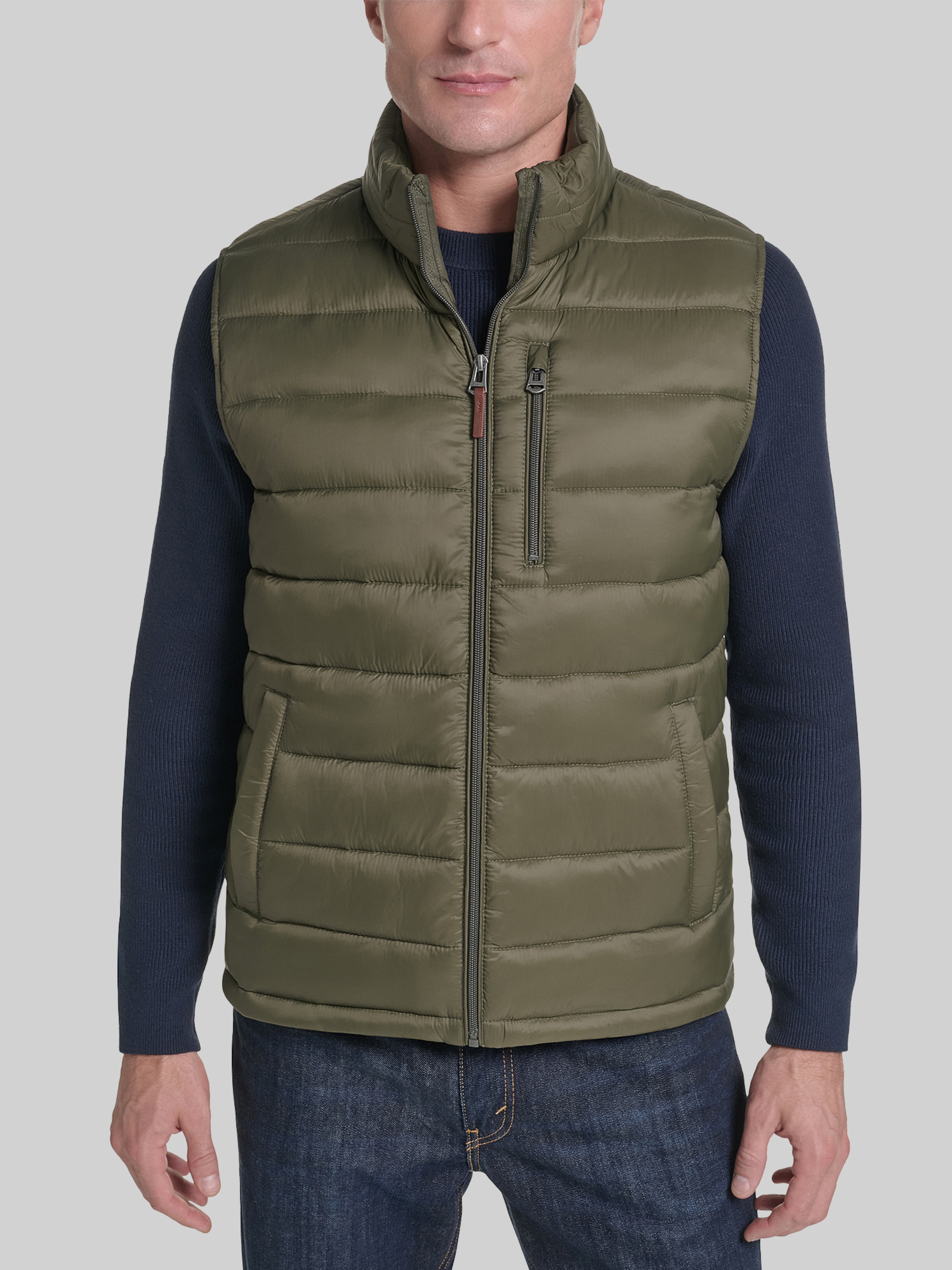 Zip Front Quilted Vest