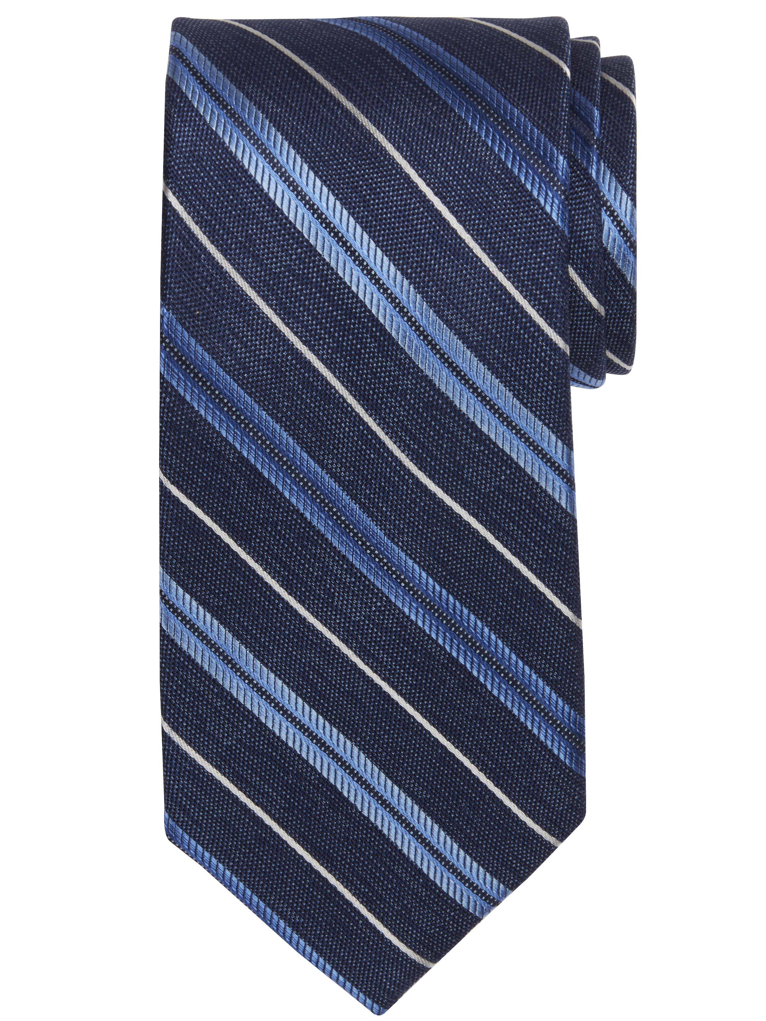 Stripe Silk Narrow Tie(BLACK) ネクタイ Pronto Uomo Narrow Stripe Silk Tie | Ties | Men's Wearhouse