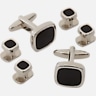 Pronto Uomo Round Cufflinks & Studs Set