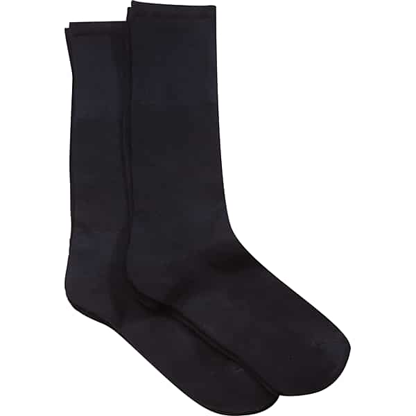 Pronto Uomo Men's Bamboo Blend Socks 2-Pack Navy - Size: One Size - Only Available at Men's Wearhouse