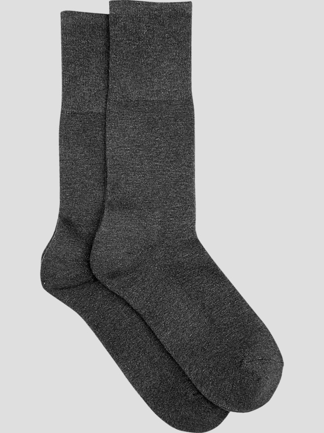 Pronto Uomo Men's Bamboo Blend Socks, 2-pack , Charcoal / Blue