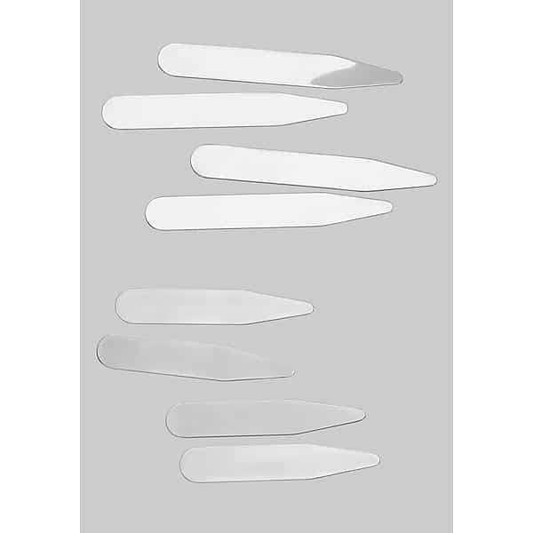 Men's Wearhouse Men's Silver-Finish Collar Stays, Set of 8 Misc - Size: One Size TMW80B280000