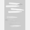 Men's Wearhouse Silver-Finish Collar Stays, Set of 8