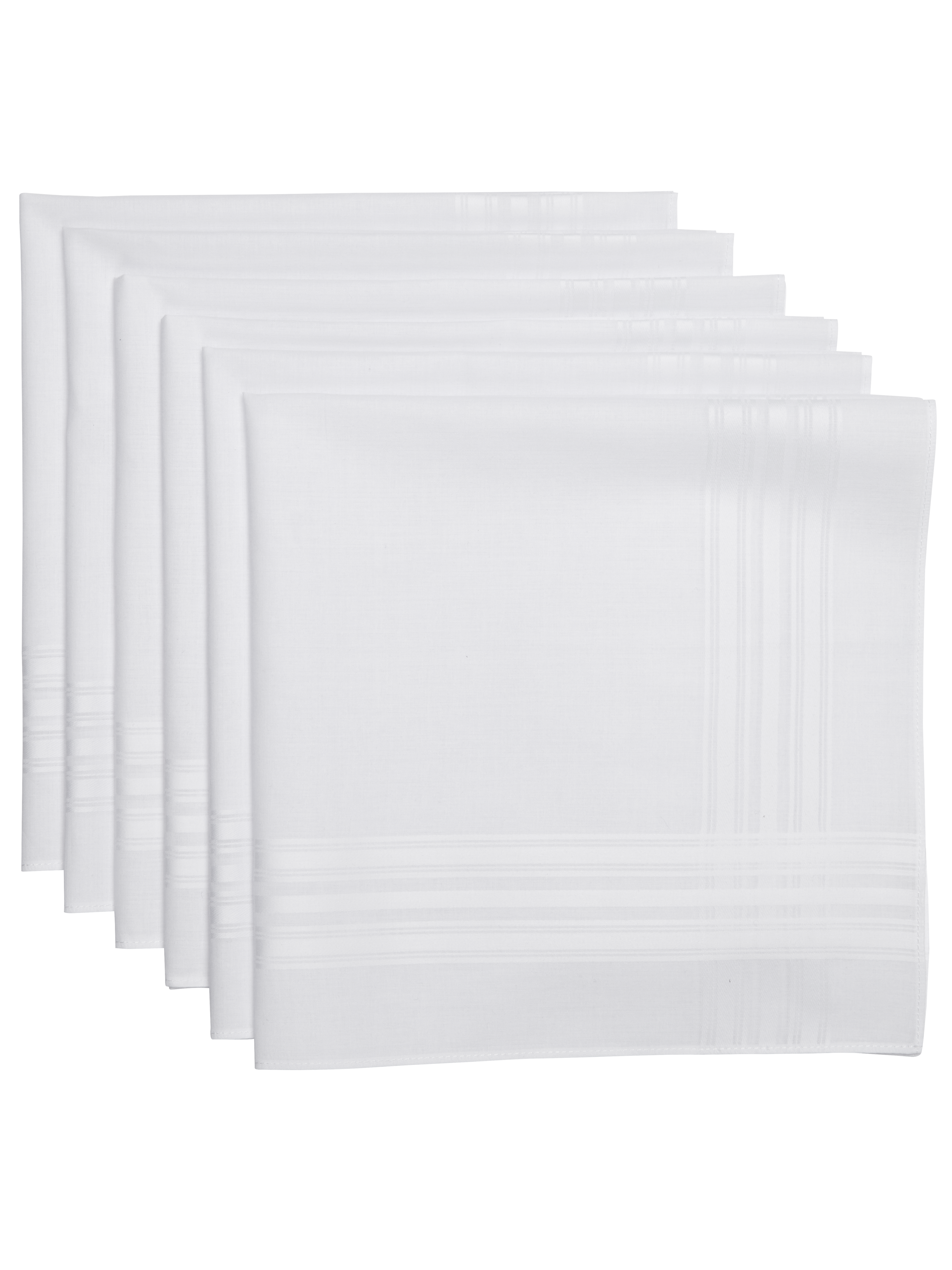 Classic Cotton Handkerchiefs, 6-Pack