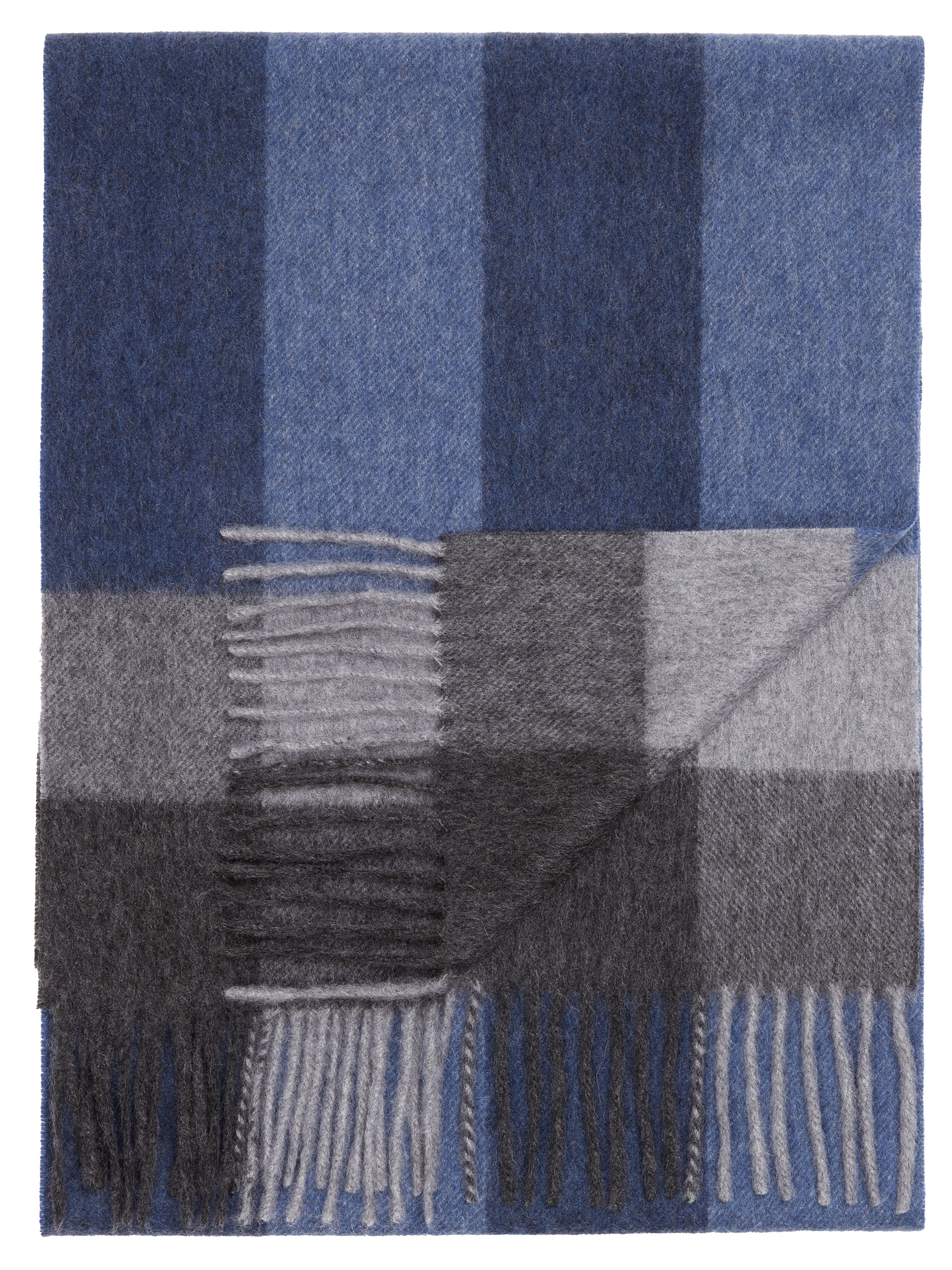 Stripe Into Block Cashmere Scarf