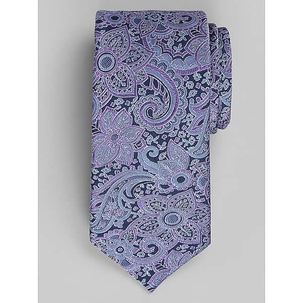 Joseph Abboud Men's Fantasia Botanical Tie Purple - Size: One Size