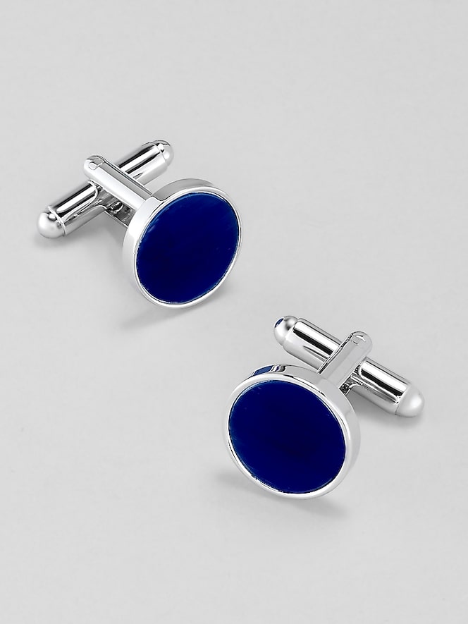 Pronto Uomo Round Stone Cufflink and Stud Set