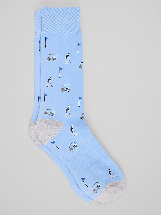 Joseph Abboud Golf Pattern Performance Socks, 1-Pair