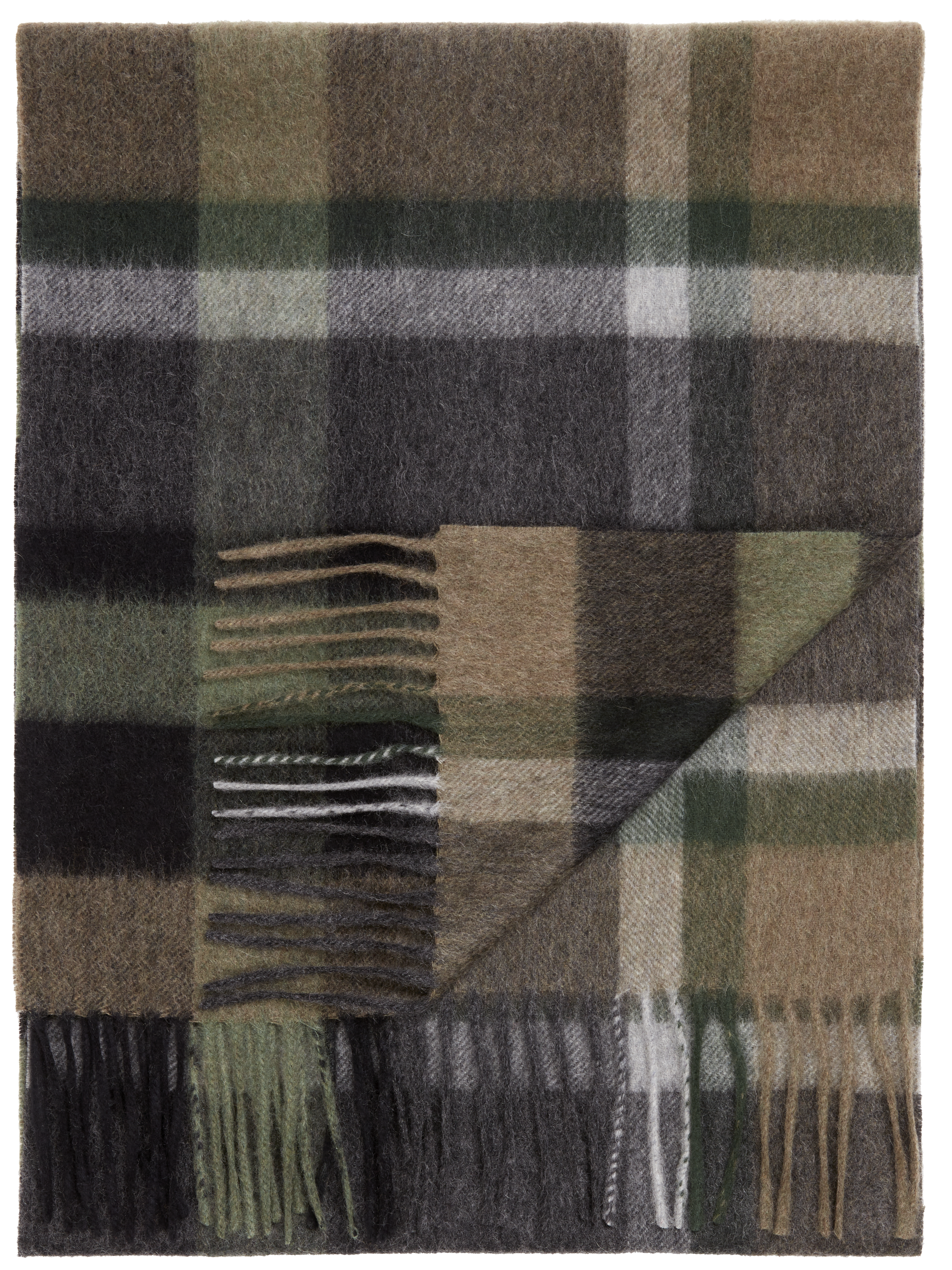 Plaid Cashmere Scarf