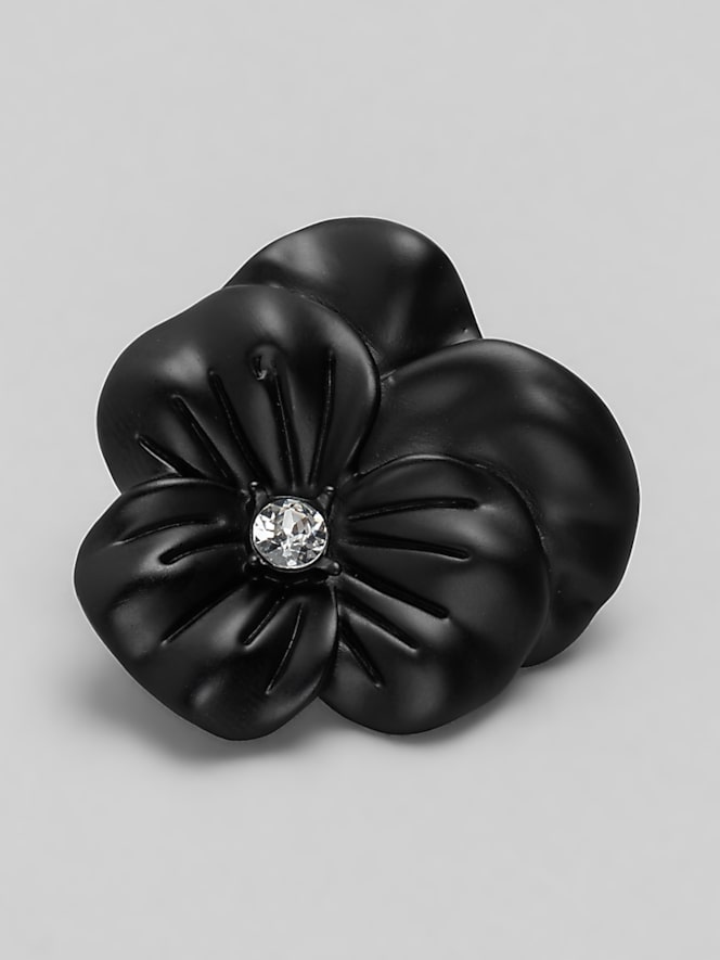 Pronto Uomo Matte Flower Lapel Pin