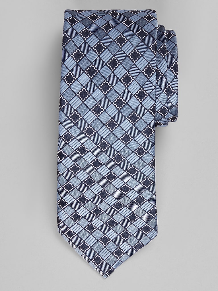 Egara Multi Textured Squares Tie