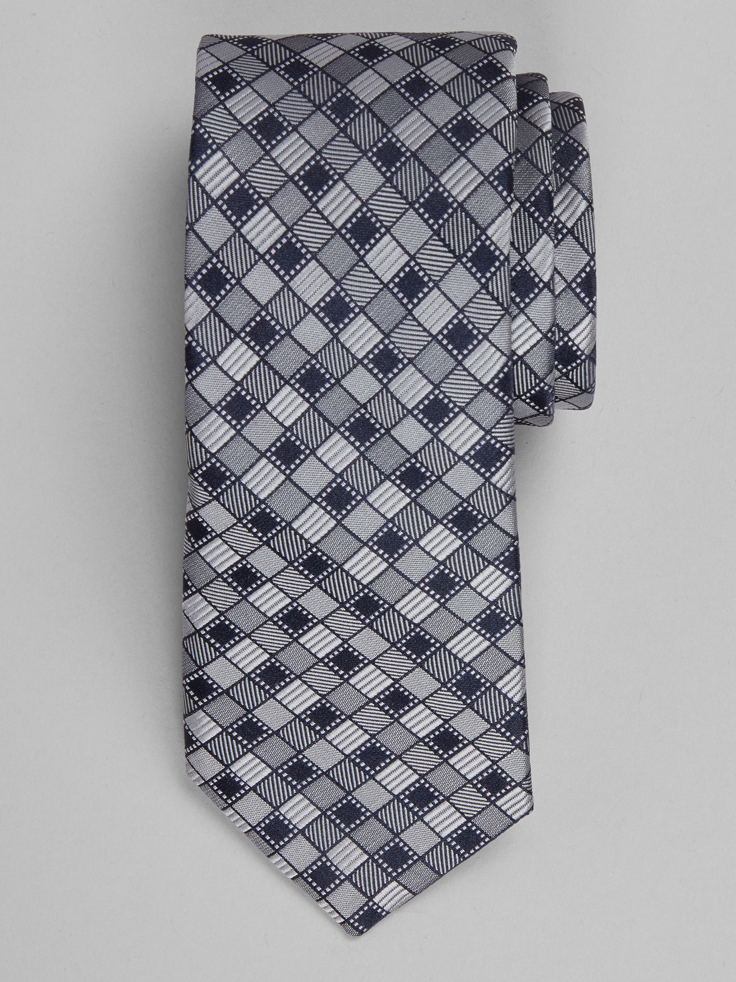 Multi Textured Squares Tie