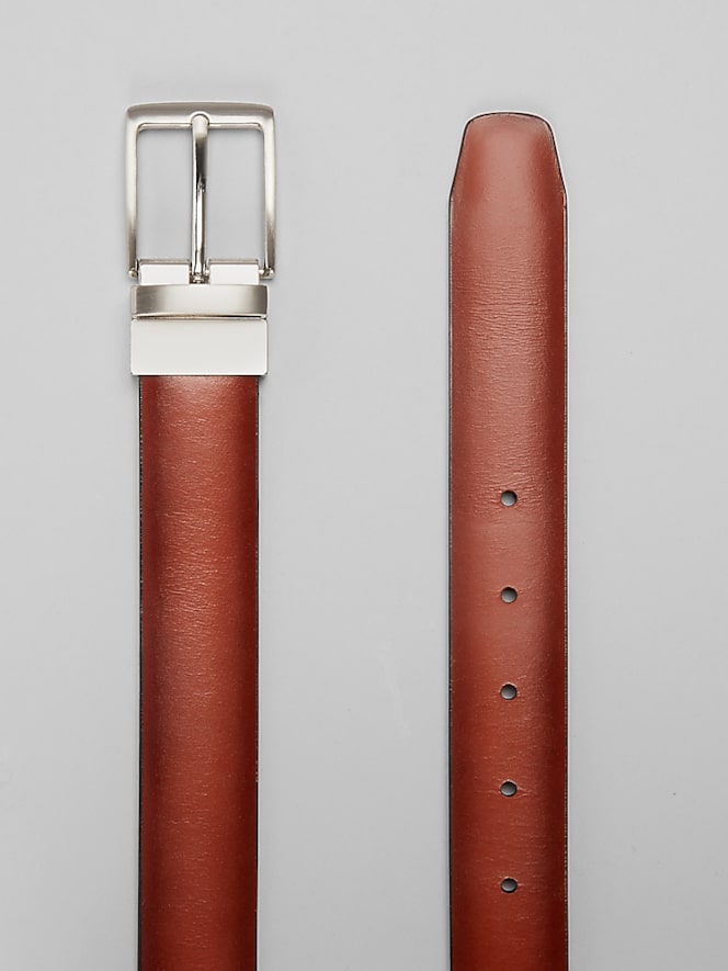 Joseph Abboud Burnished Dome Reversible Belt