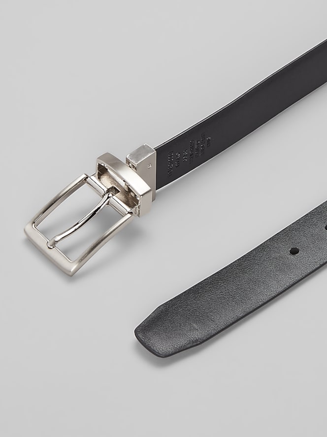 Joseph Abboud Burnished Dome Reversible Belt