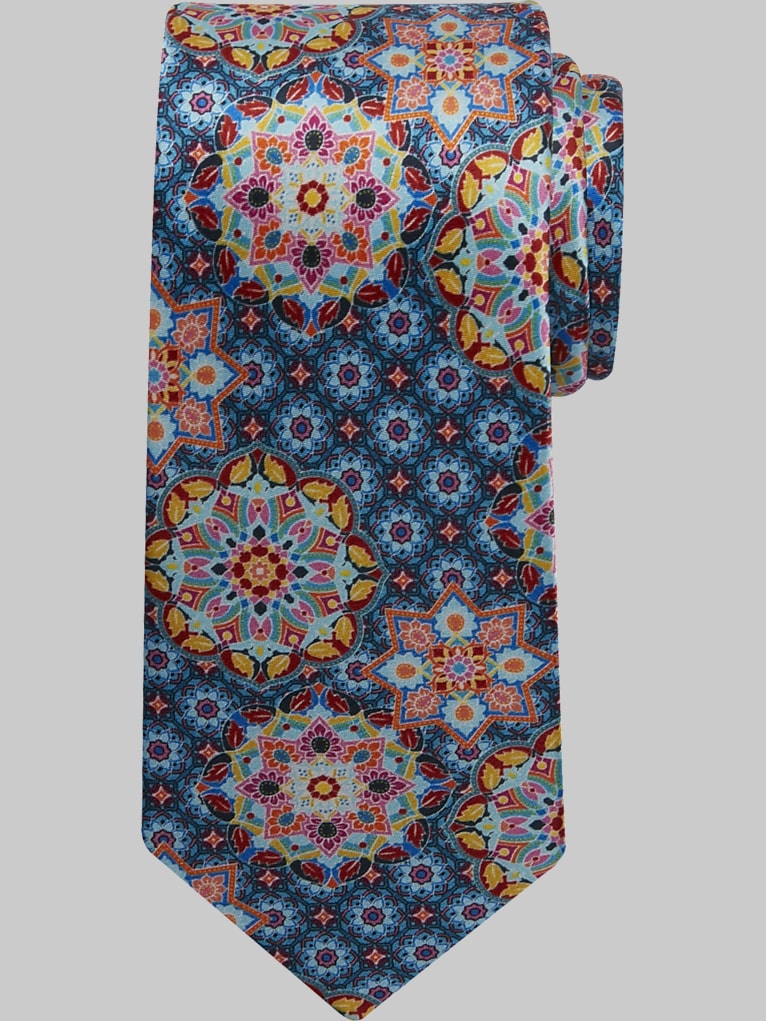 Joseph Abboud Large Medallion Silk Tie