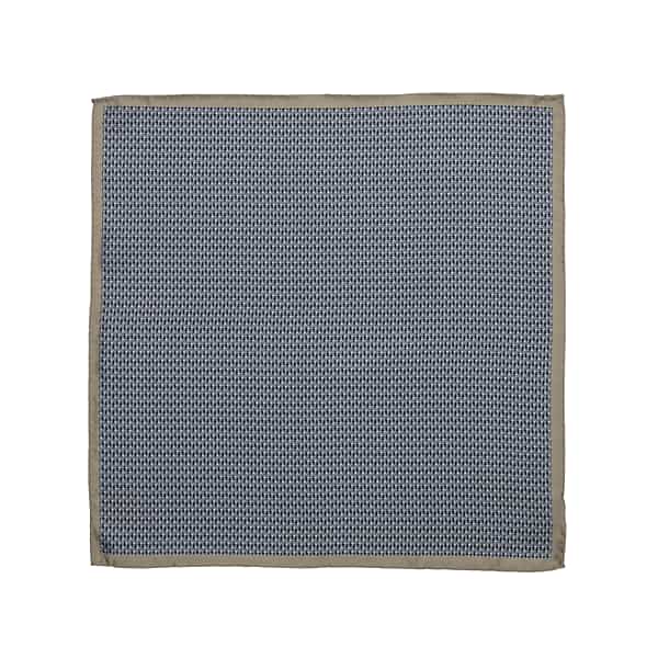 Pronto Uomo Men's Octagon Silk Pocket Square Taupe - Size: One Size - Only Available at Men's Wearhouse TMW80P180018