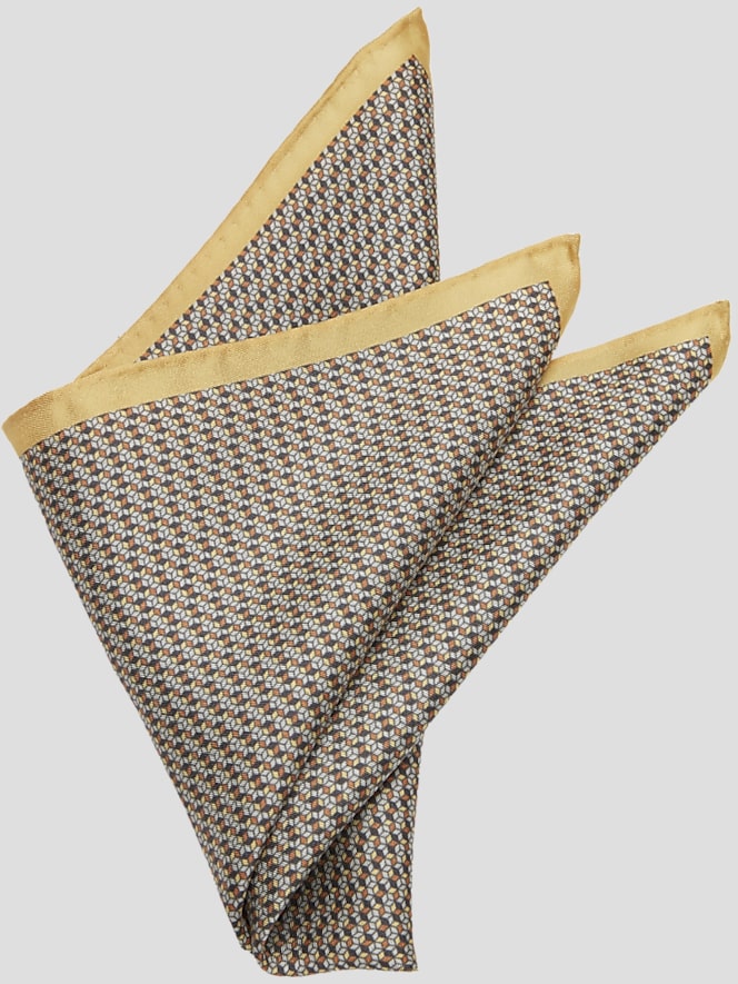 Pronto Uomo Octagon Silk Pocket Square
