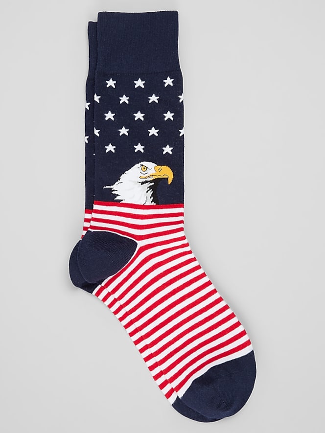 Egara Eagle Stripe Socks, 1-Pair