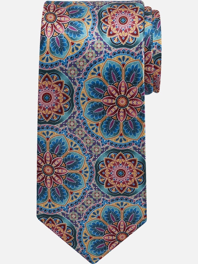 Joseph Abboud Large Medallion Silk Tie