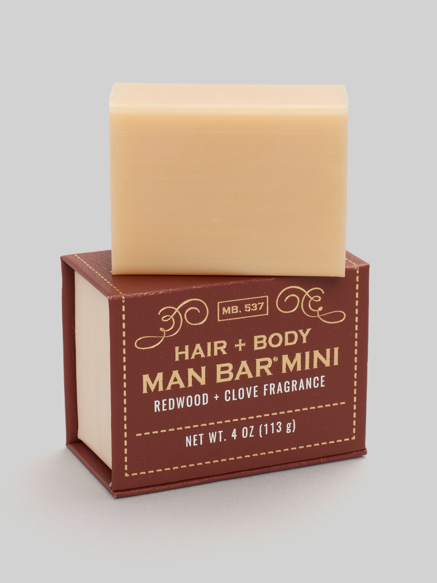 Hair + Body Man Bar Redwood Clove Mini Bar Soap