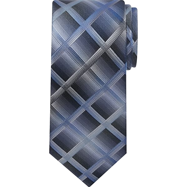 Pronto Uomo Men's Bold Ombre Plaid Tie Blue - Size: XLONG - Only Available at Men's Wearhouse TMW813B80104