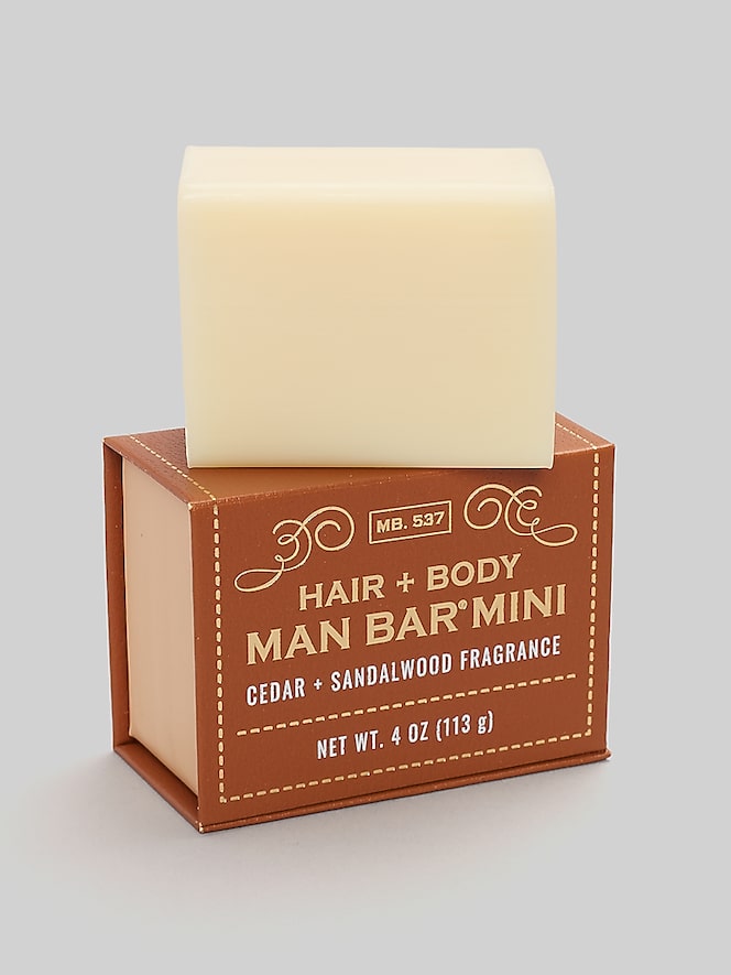 San Francisco Soap Co. Hair + Body Man Bar Cedar Sandalwood Mini Bar Soap