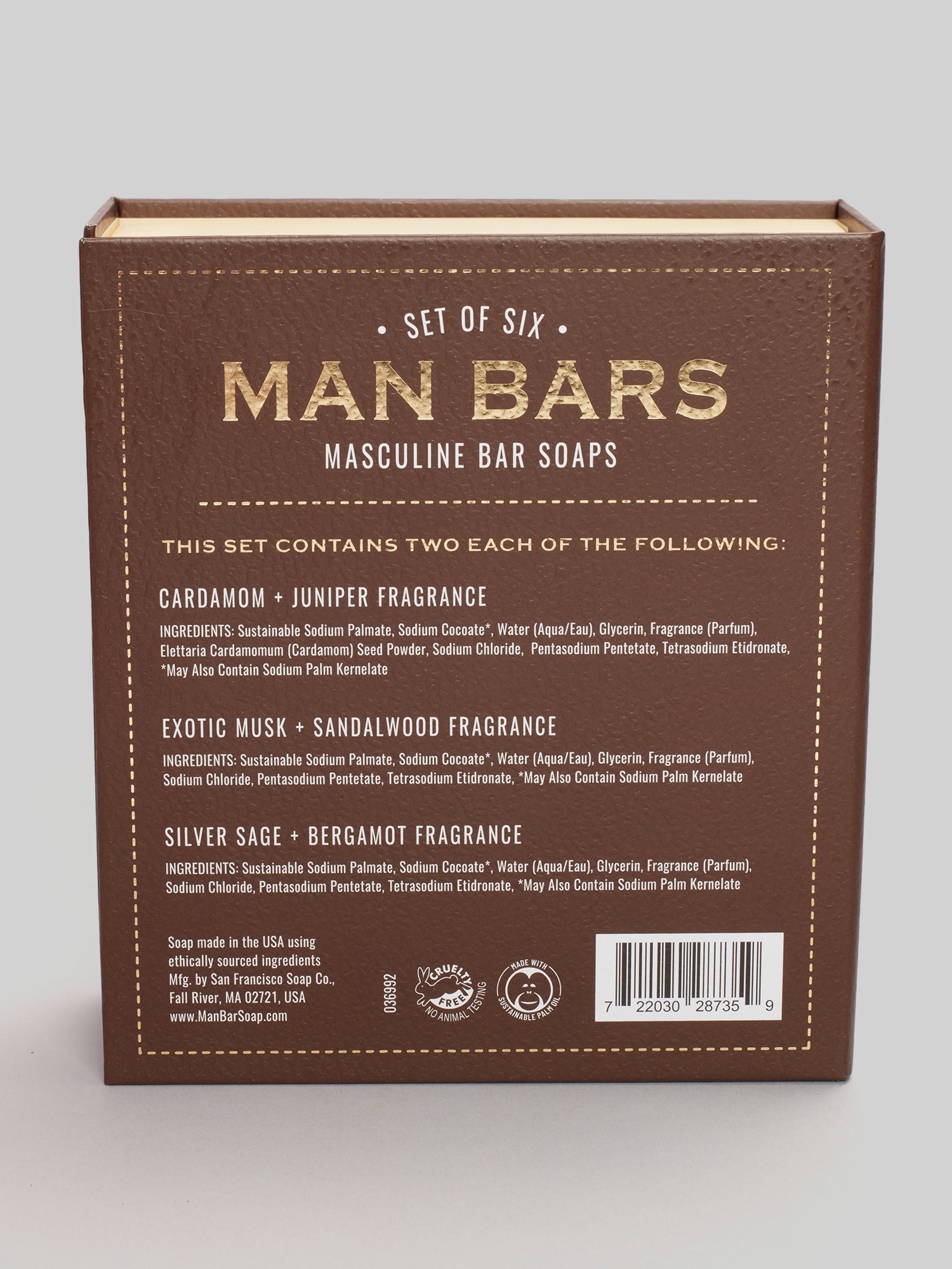Man Bar Soap Sampler Set, 6-Piece