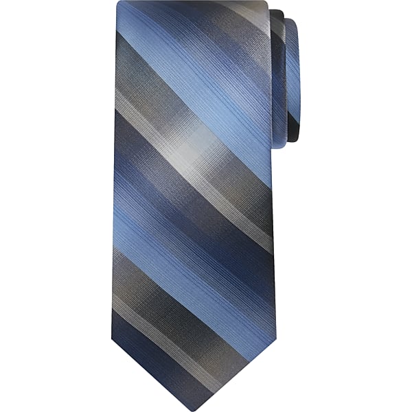 Pronto Uomo Men's Ombre Plaid Tie Blue - Size: XLONG - Only Available at Men's Wearhouse TMW814B80104