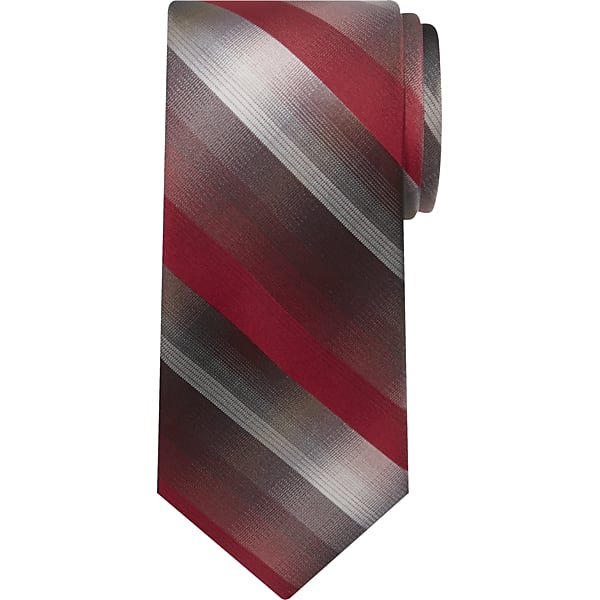 Pronto Uomo Men's Ombre Plaid Tie Burgundy - Size: XLONG - Only Available at Men's Wearhouse TMW814B80106