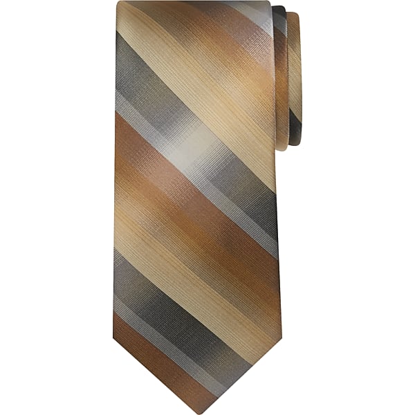 Pronto Uomo Men's Ombre Plaid Tie Gold - Size: XLONG - Only Available at Men's Wearhouse TMW814B80140