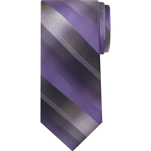Pronto Uomo Men's Ombre Plaid Tie Purple - Size: One Size - Only Available at Men's Wearhouse TMW80ZB80072