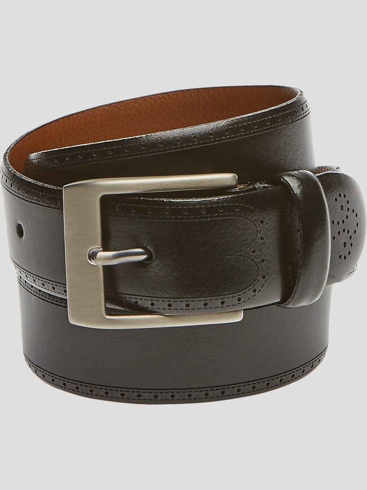 Joseph Abboud Reversible Pebble Texture Buckle Belt