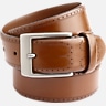 Joseph Abboud Feather Edged Laser Detail Leather Belt