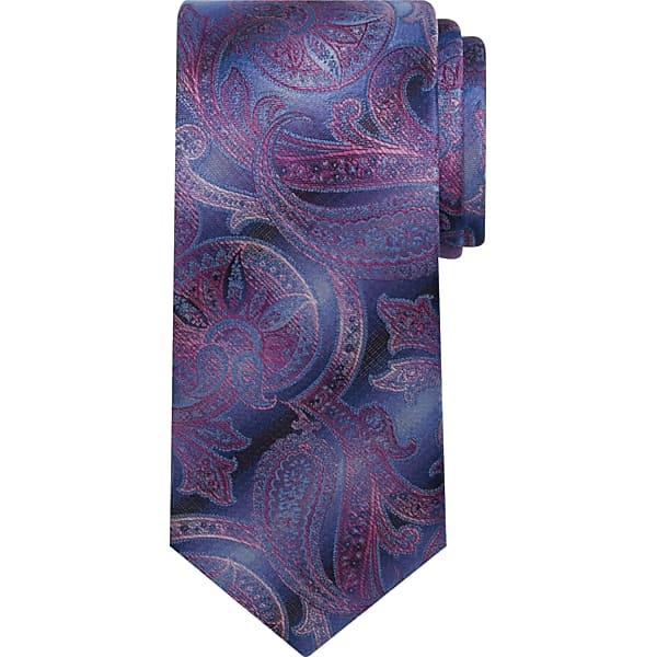 Pronto Uomo Men's Ombre Paisley Tie Purple - Size: XLONG - Only Available at Men's Wearhouse TMW816B80178