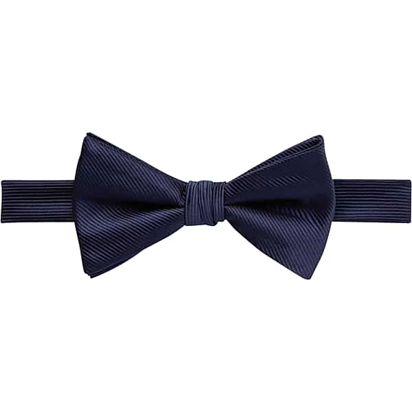 Calvin Klein Men's Solid Grosgrain Pre-Tied Bow Tie Navy - Size: One Size TMW813X80009