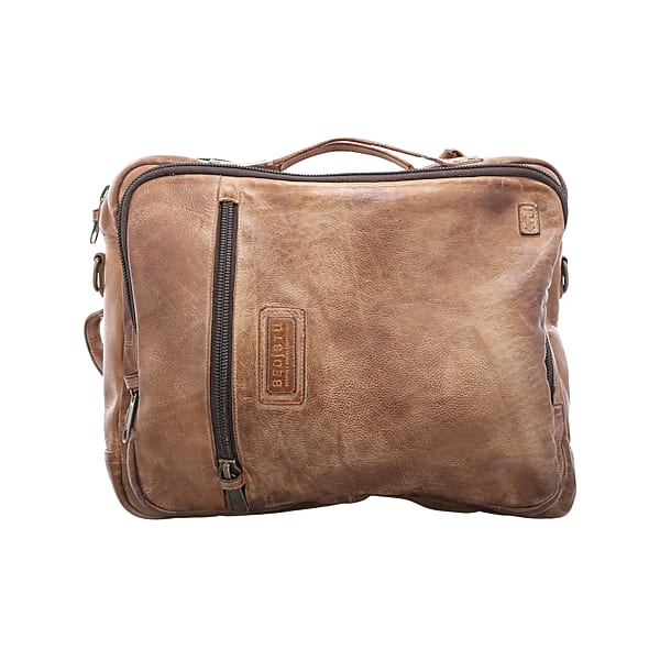 Bedstu Men's Socrates Leather Multiuse Backpack Tan