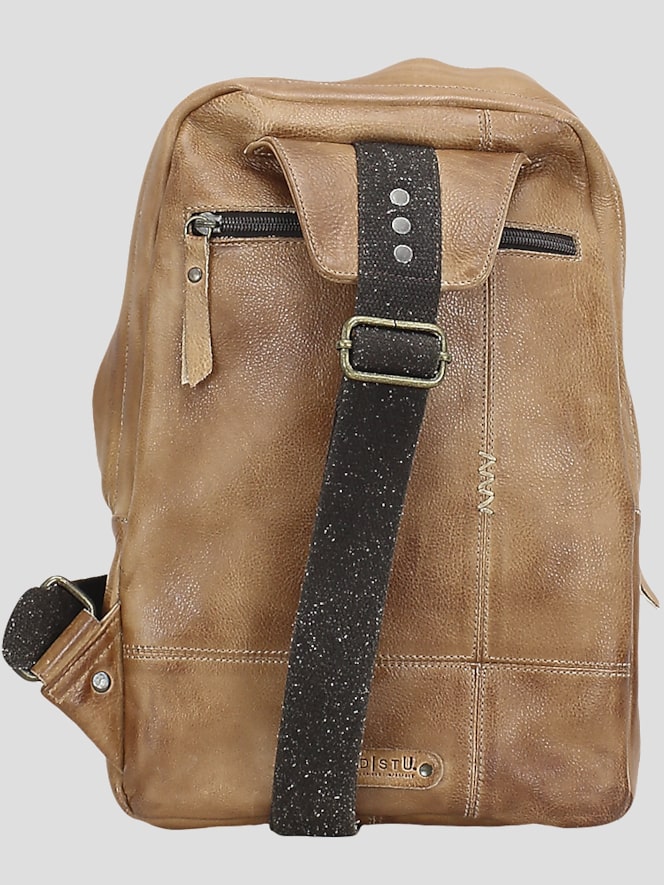 Bedstu Boss Leather Sling Crossbody Bag