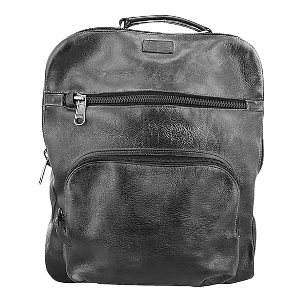 Bedstu Men's Lafe Leather Travel Backpack Black - Size: One Size