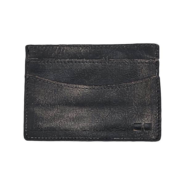 Bedstu Men's Chuck Leather Credit Card Holder Black - Size: One Size TMW819380002