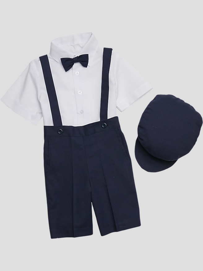Peanut Butter Collection 5-Piece Linen Toddler Shorts Set , Indigo / Blue
