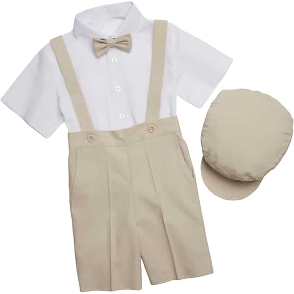 Peanut Butter Collection 5-Piece Linen Toddler Shorts Set Safari Sand - Size: 1 Toddler TMW819B21018