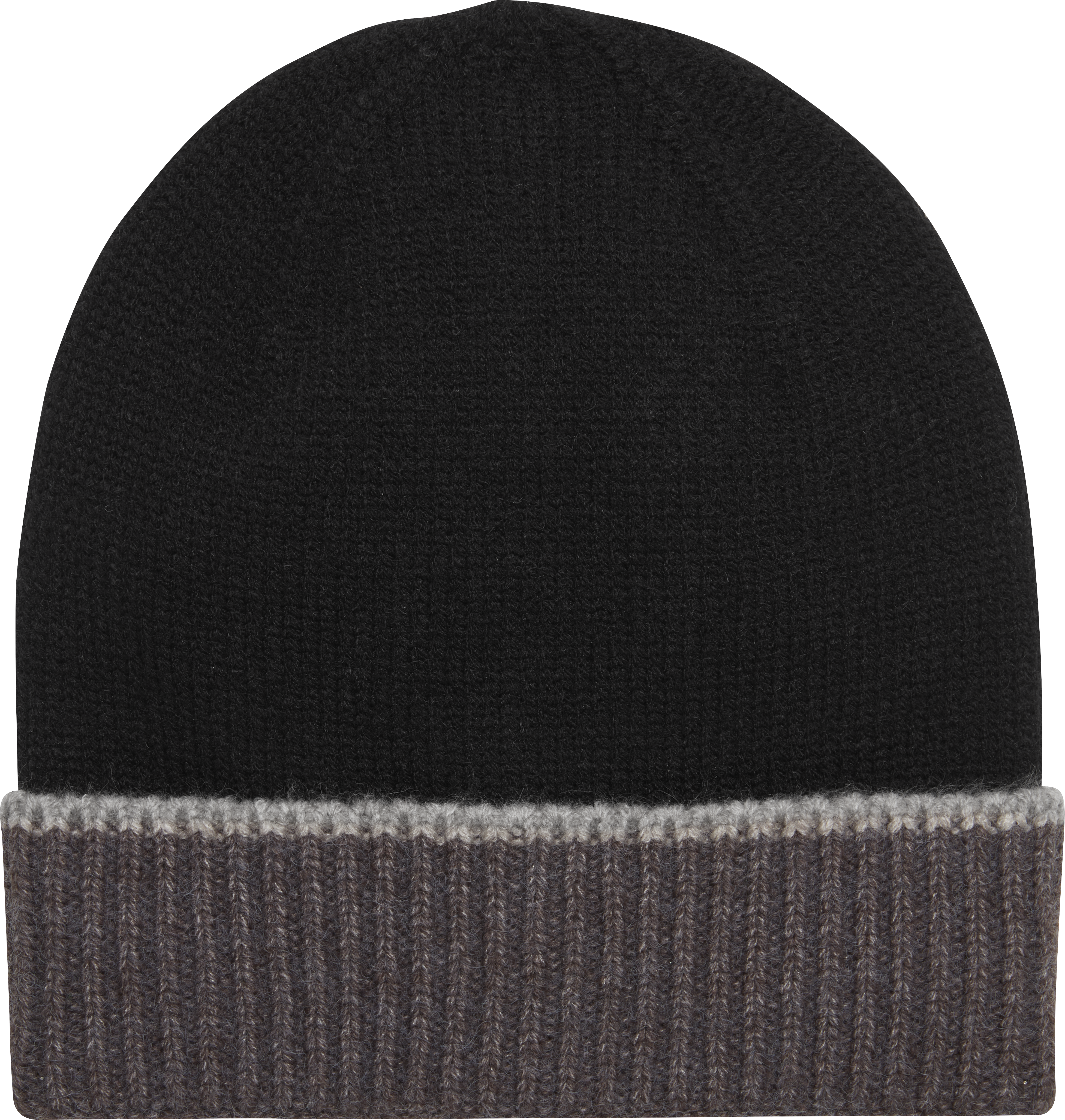 Knit Contrast Border Beanie