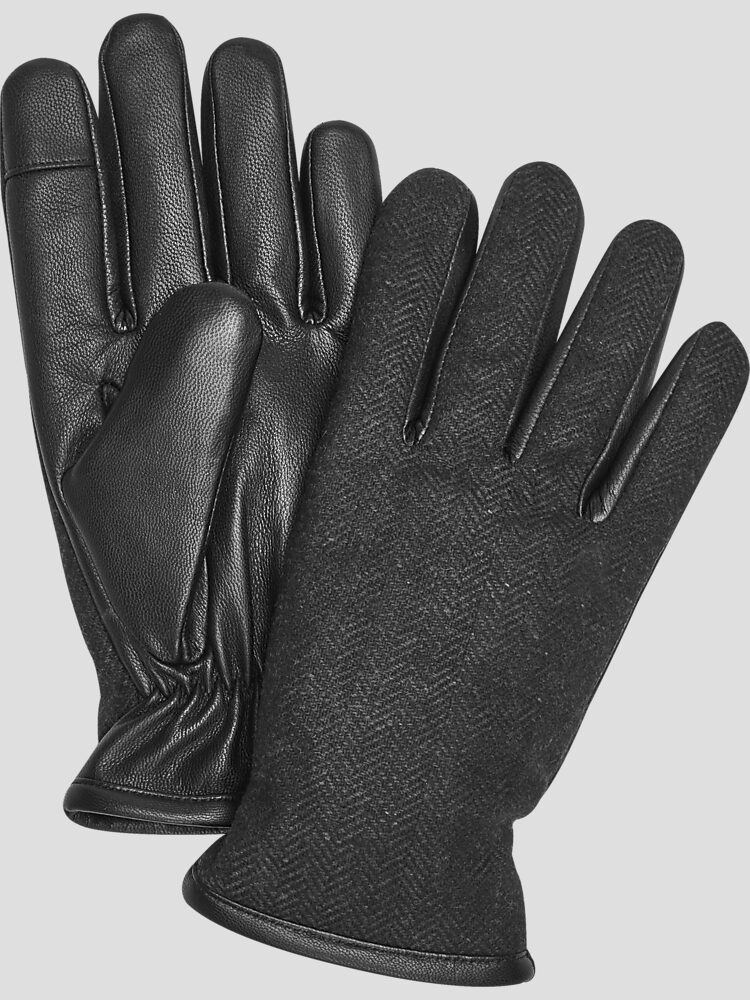 Pronto Uomo Leather Herringbone Gloves Gloves Men s Wearhouse