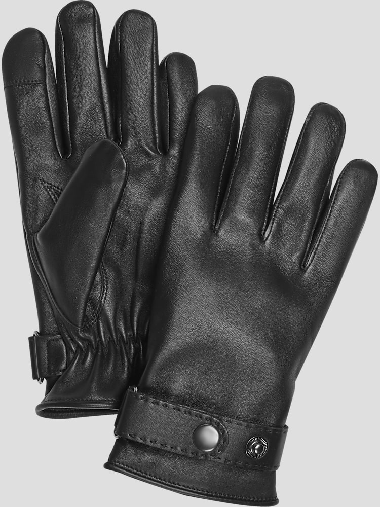 Pronto Uomo Wrist Strap Leather Gloves Gloves Men s Wearhouse