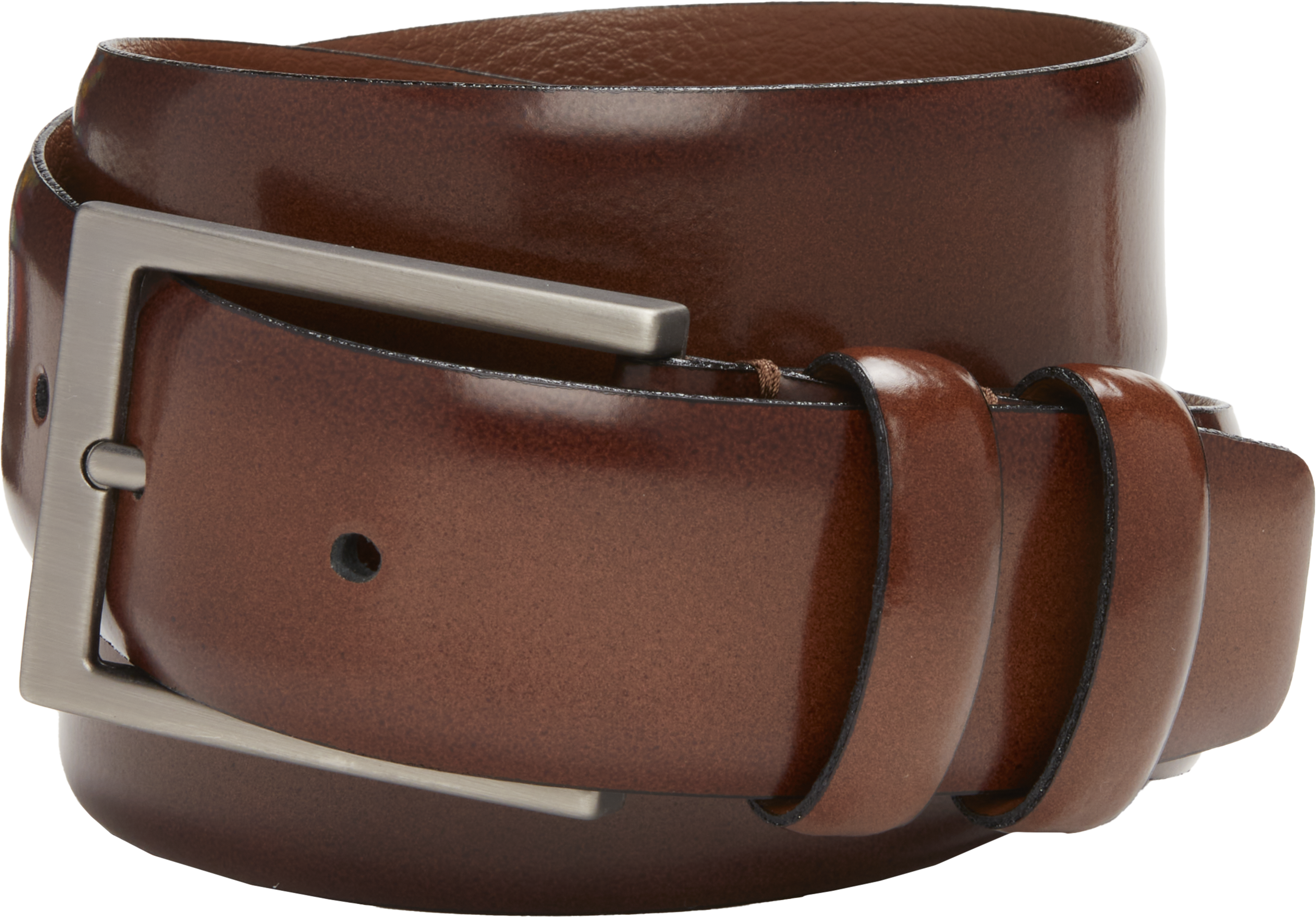 Double Loop Marbleized Leather Belt